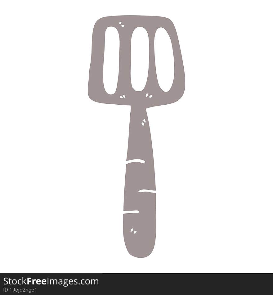 cartoon doodle food spatula