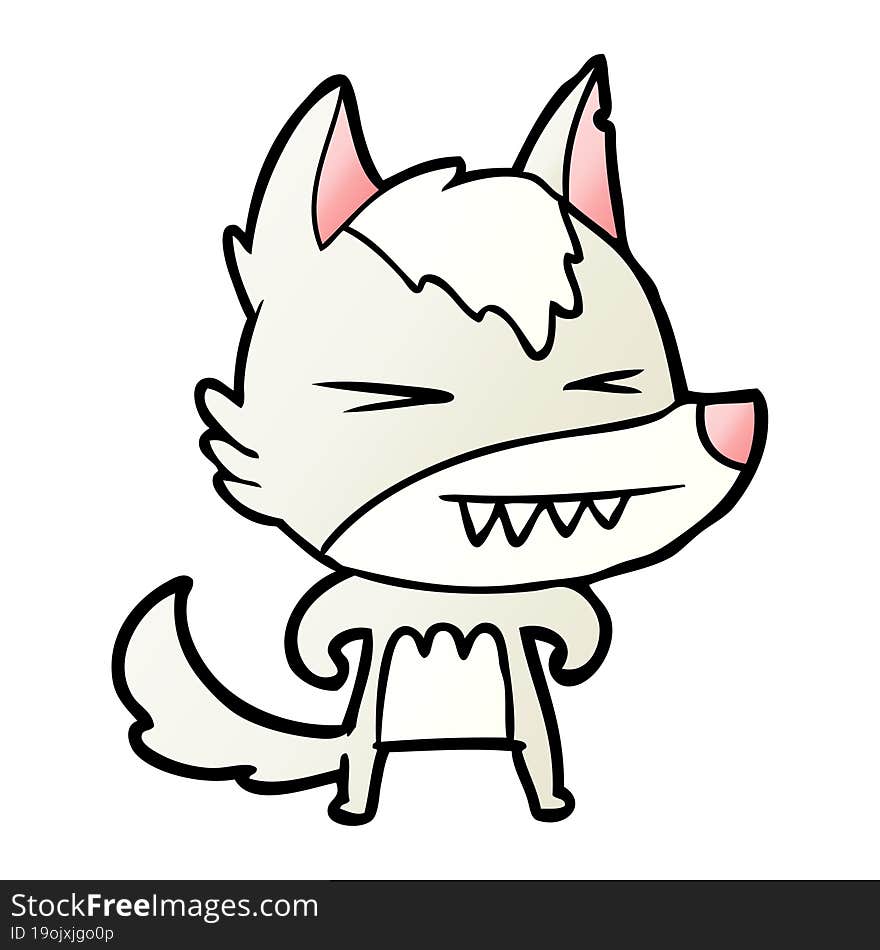 angry wolf cartoon. angry wolf cartoon