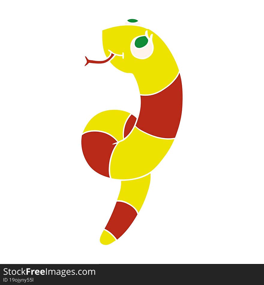 cartoon illustration kawaii of a cute snake. cartoon illustration kawaii of a cute snake