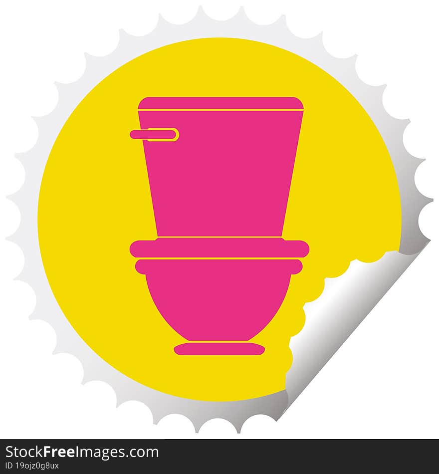 Toilet Circular Peeling Sticker