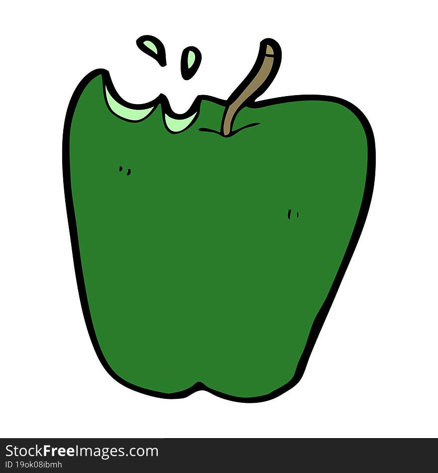 cartoon apple