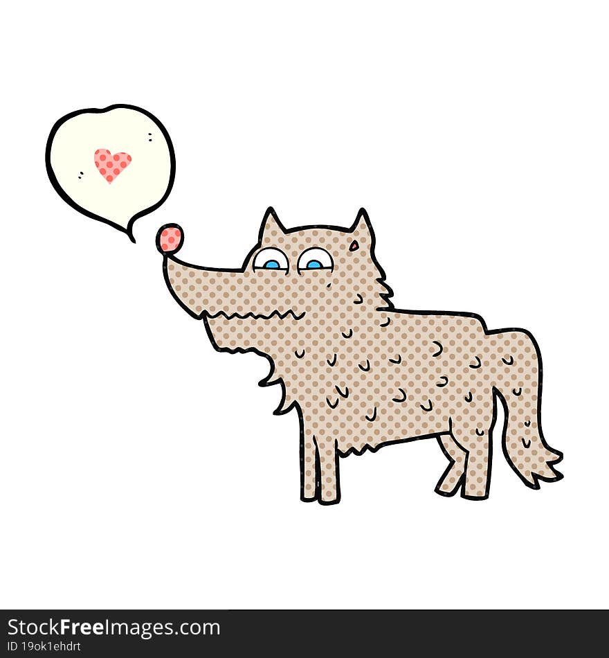 Comic Book Speech Bubble Cartoon Dog