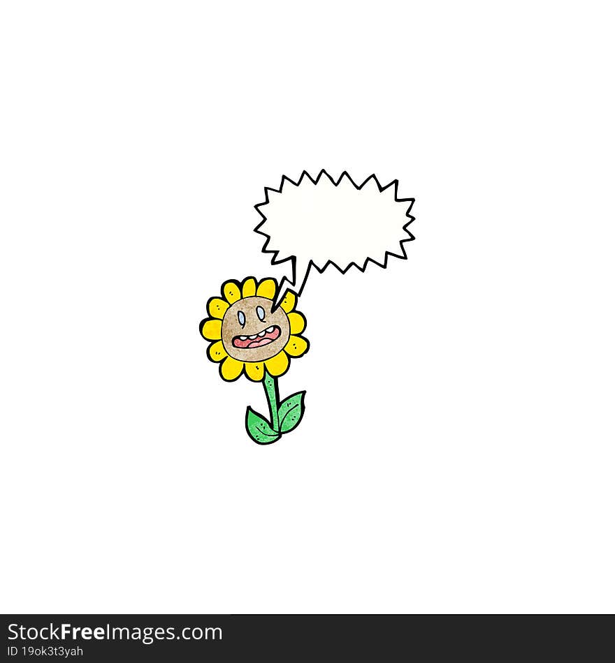 Cartoon Sunflower