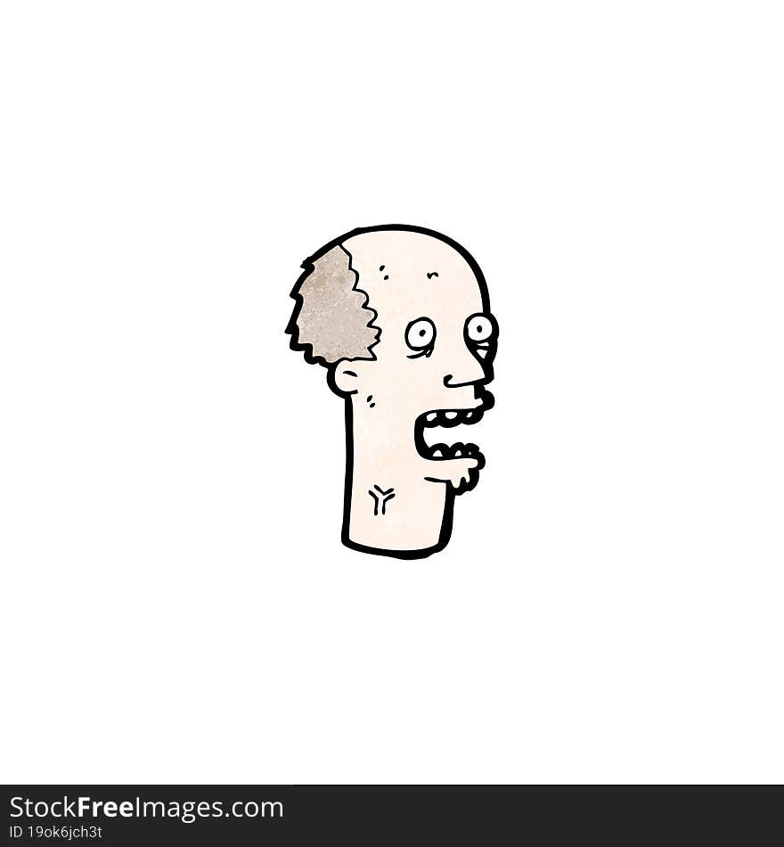 Cartoon Shocked Man