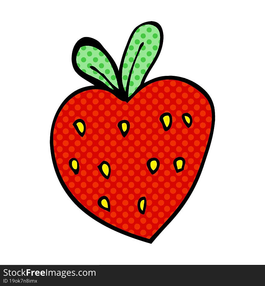 Cartoon Doodle Strawberry Fr