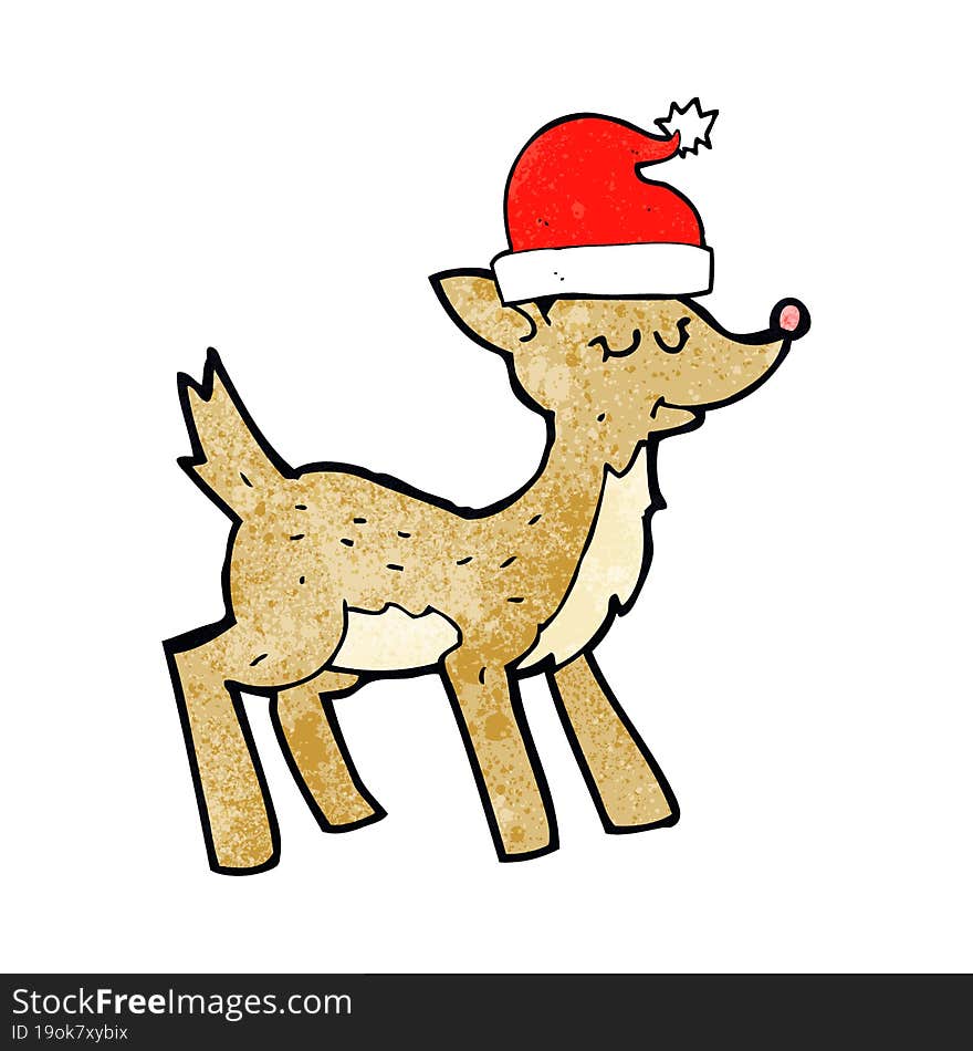 Cartoon Cute Christmas Reindeer