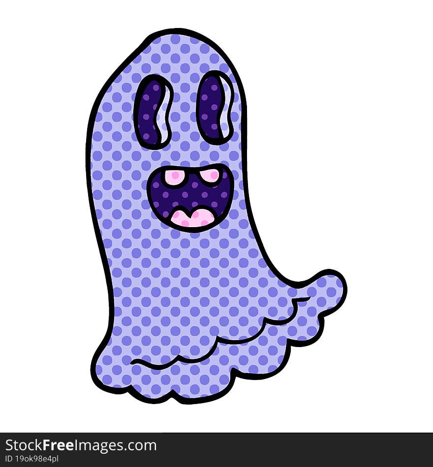 Cartoon Doodle Spooky Ghost