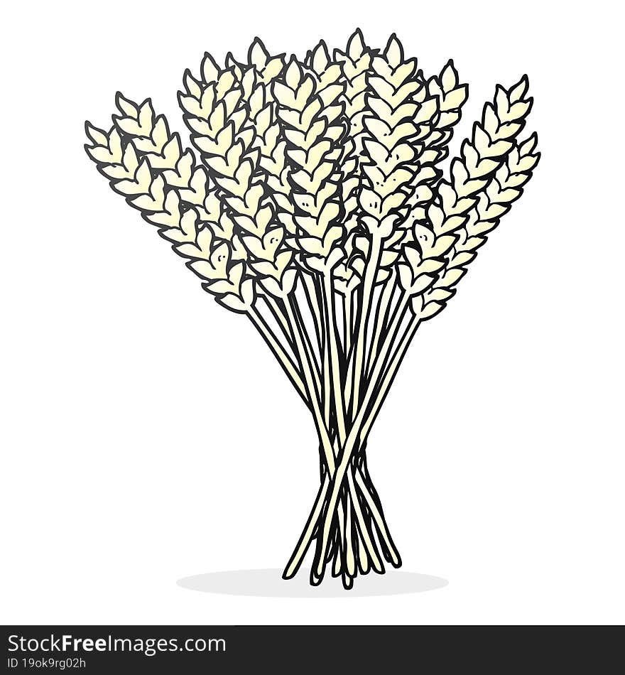 cartoon wheat