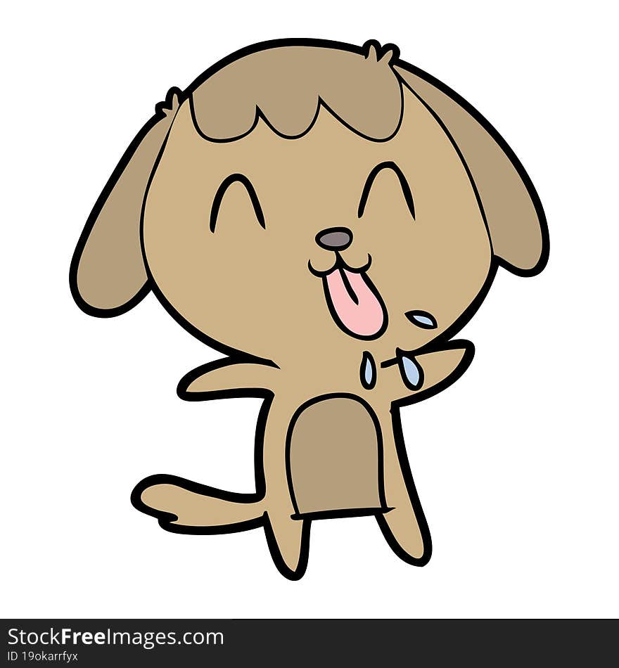 cute cartoon dog. cute cartoon dog