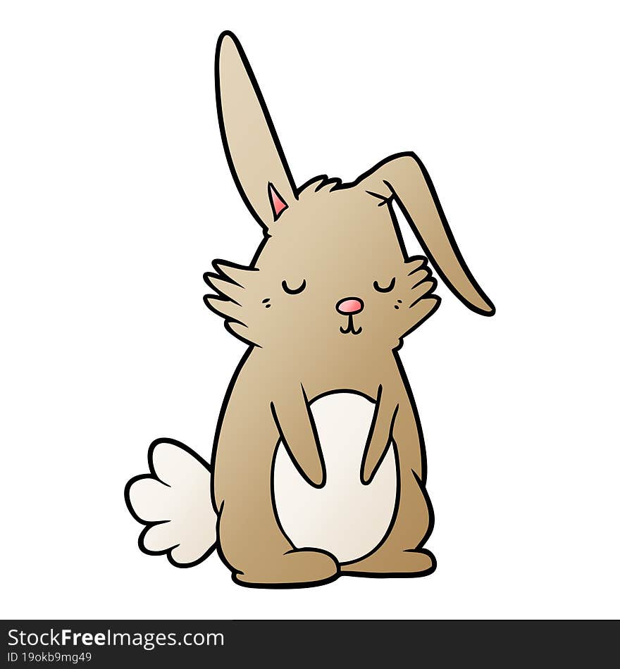 cartoon sleepy rabbit. cartoon sleepy rabbit