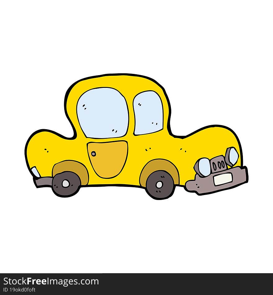 cartoon car