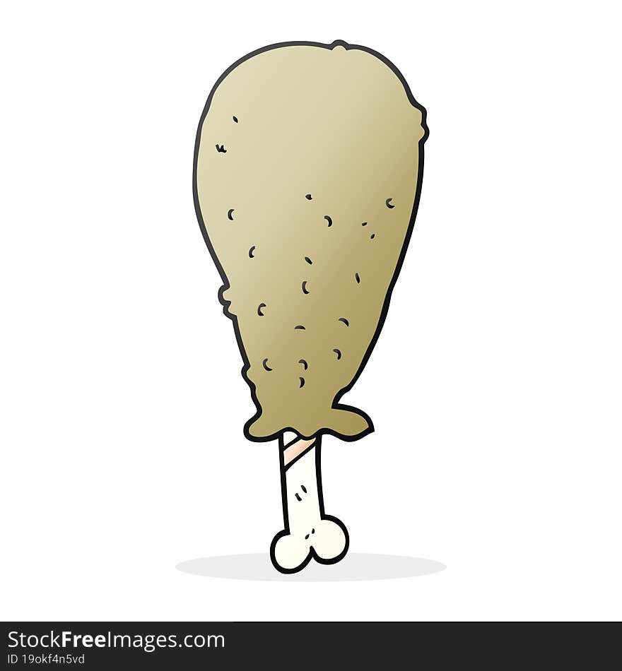 cartoon chicken leg