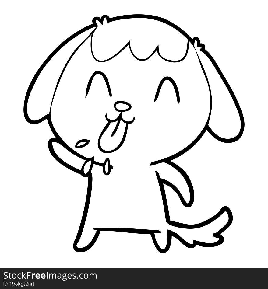 cute cartoon dog. cute cartoon dog