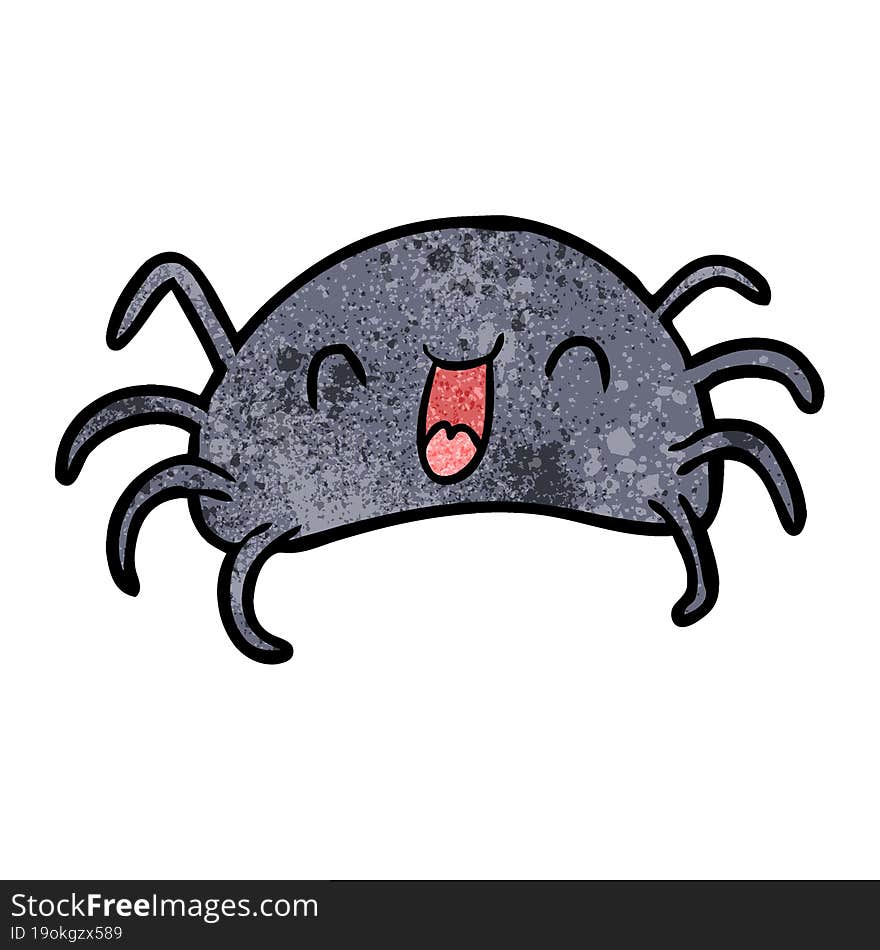 cartoon halloween spider. cartoon halloween spider