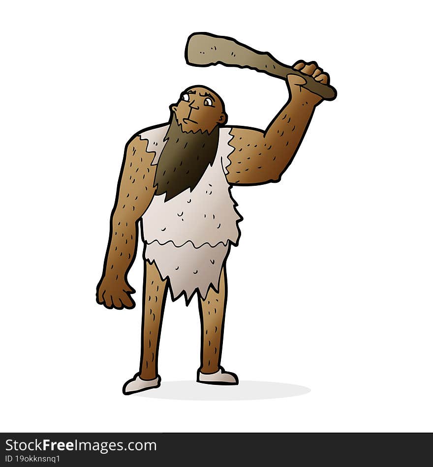 Cartoon Neanderthal