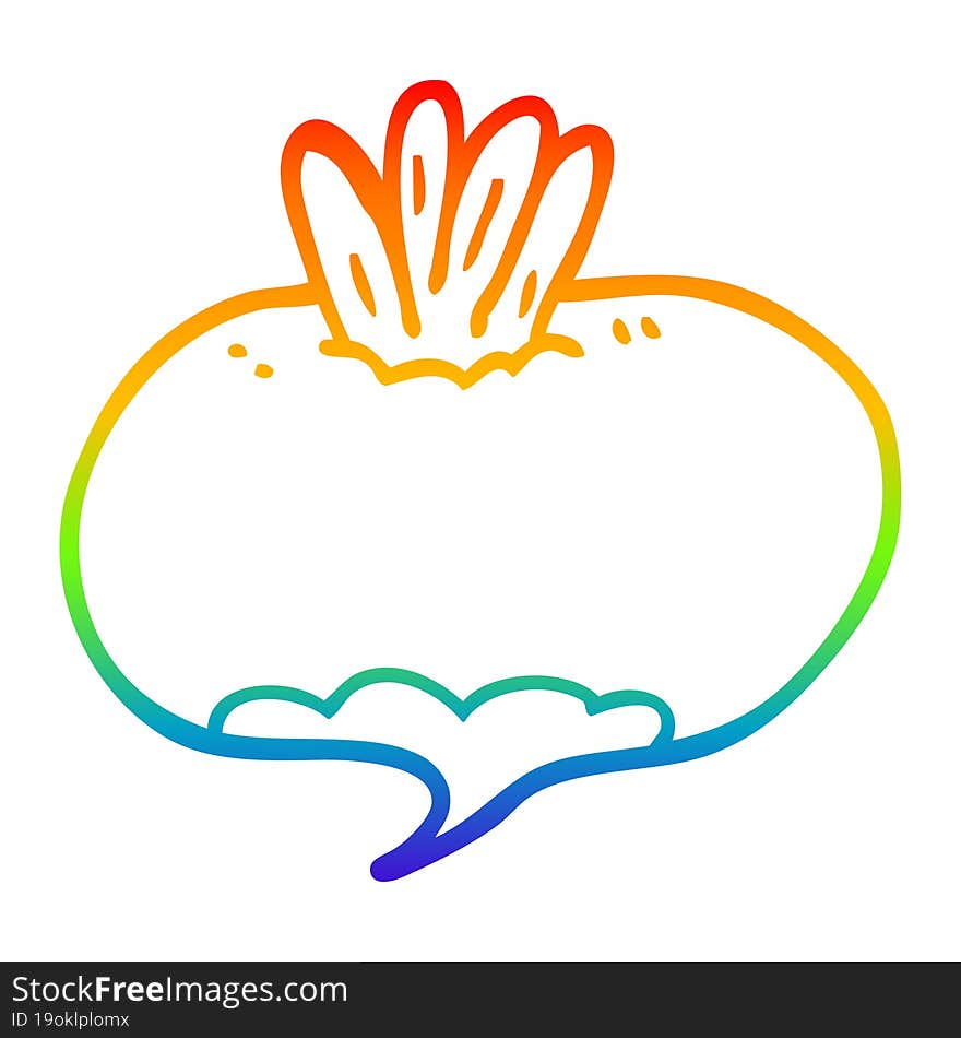 rainbow gradient line drawing cartoon swede