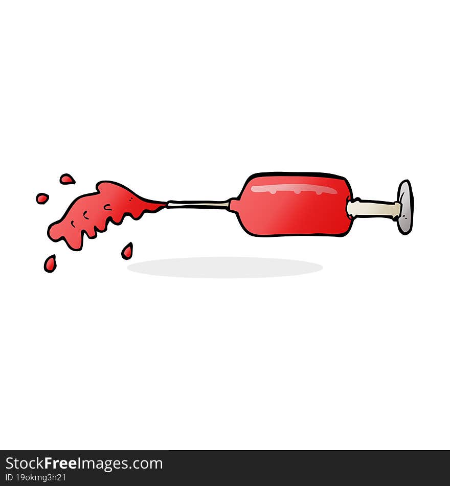 cartoon squirting medical needle