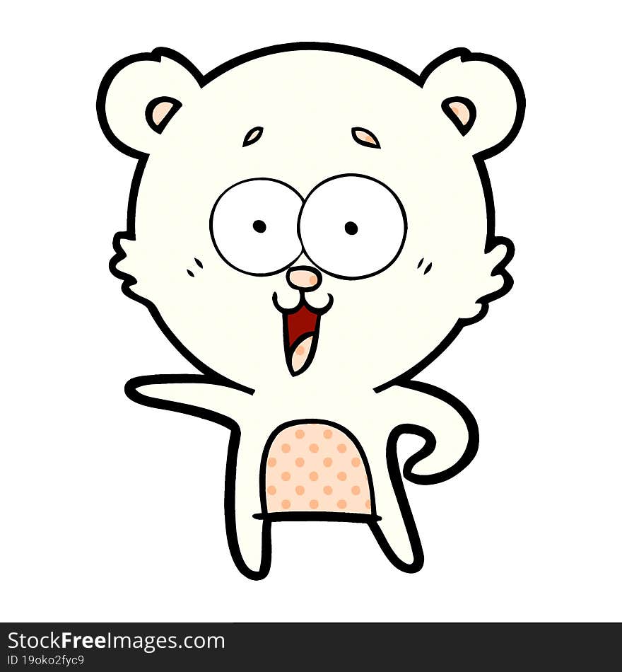 laughing teddy  bear cartoon. laughing teddy  bear cartoon