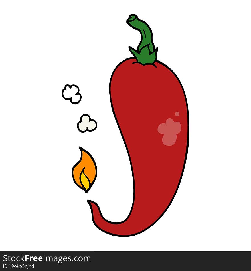 cartoon chili pepper