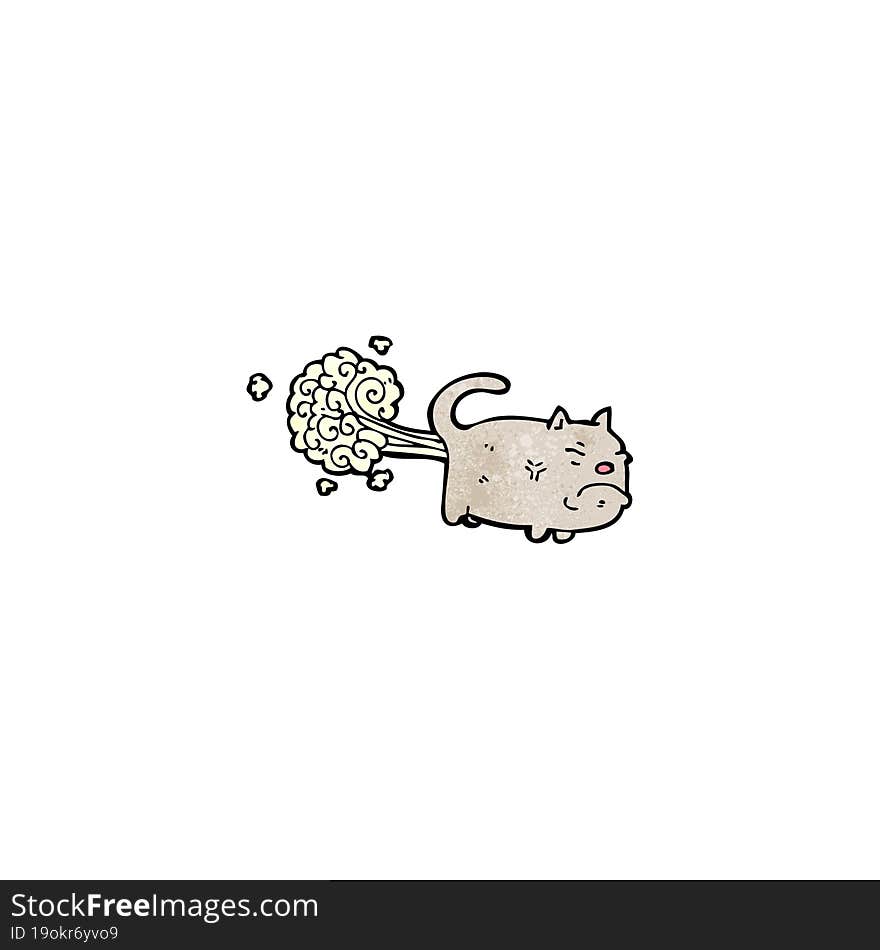 cartoon farting cat