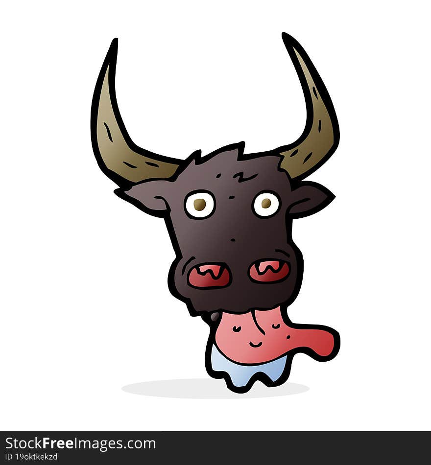 Cartoon Cow Face