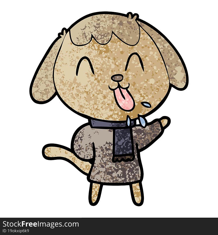 cute cartoon dog. cute cartoon dog