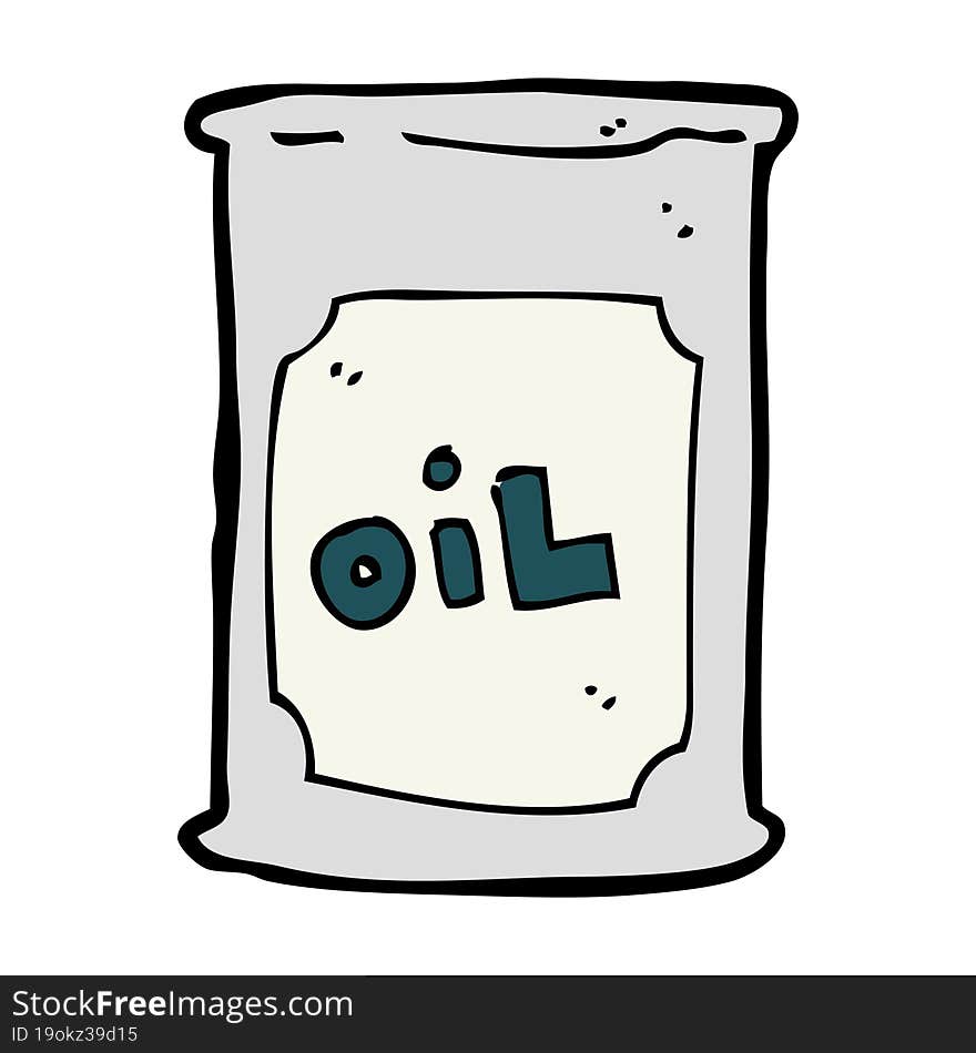 Cartoon Oil Barrel