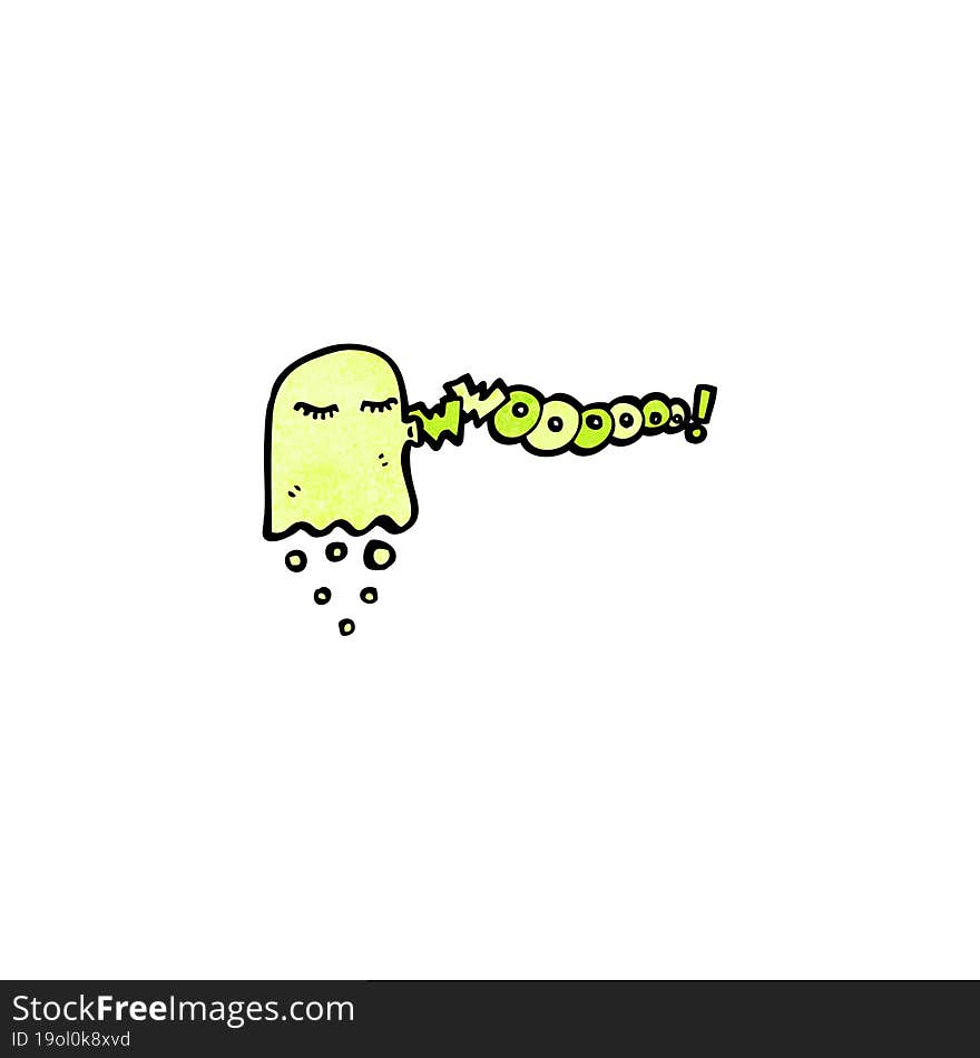 Cartoon Gree Ghost