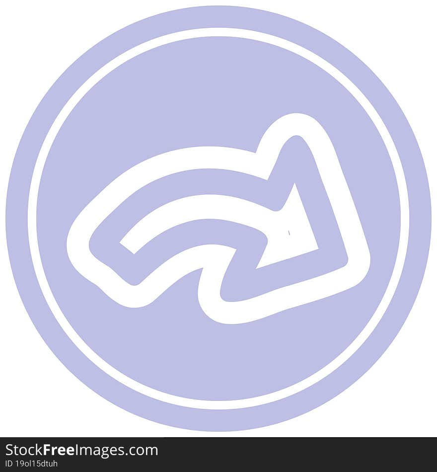 direction arrow circular icon