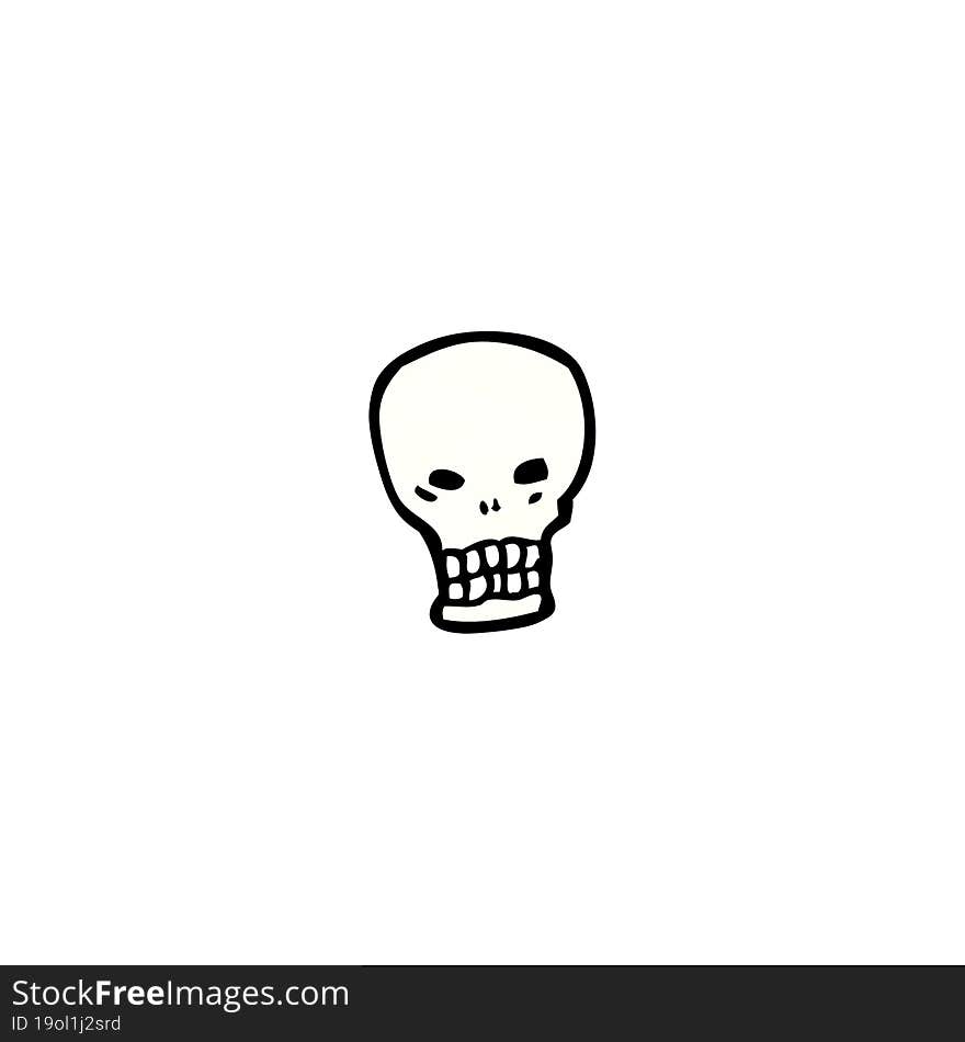 cartoon skull symbol