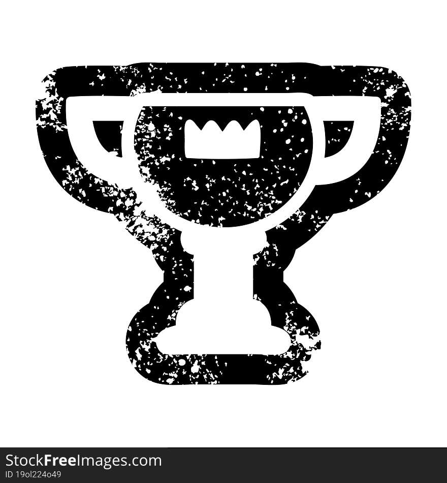 Trophy Award Distressed Icon