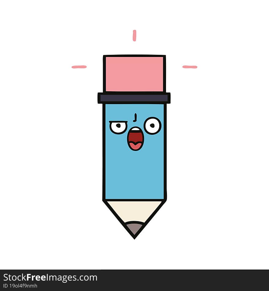 cute cartoon pencil