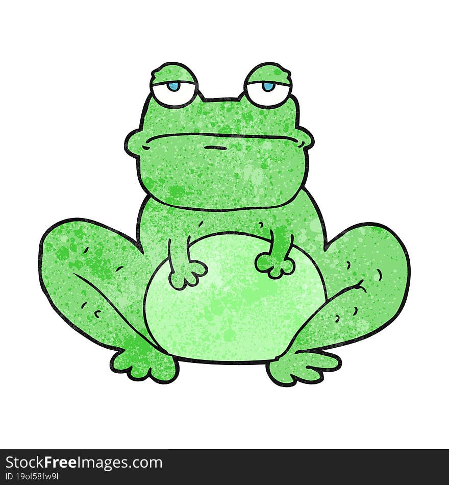 textured cartoon frog