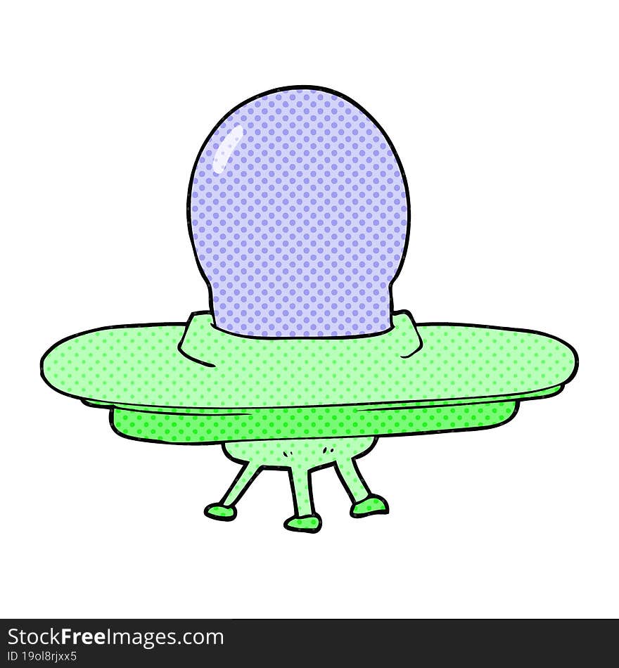 Cartoon Flying Saucer