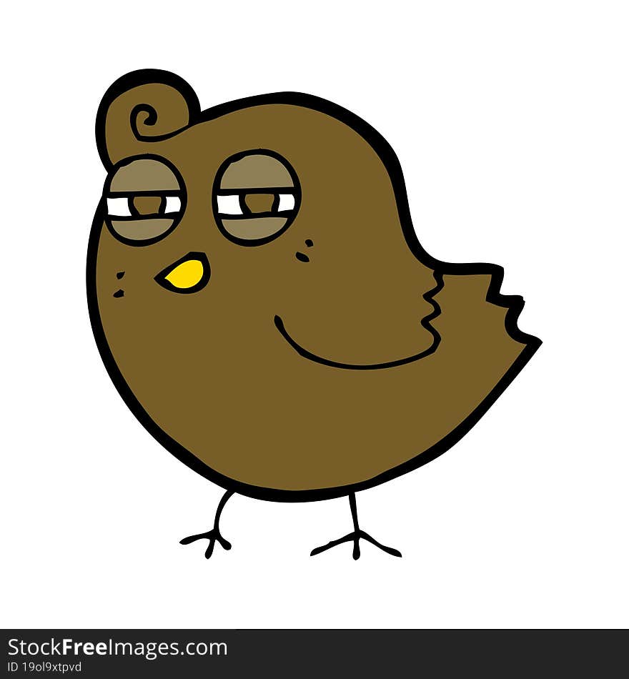 funny cartoon bird