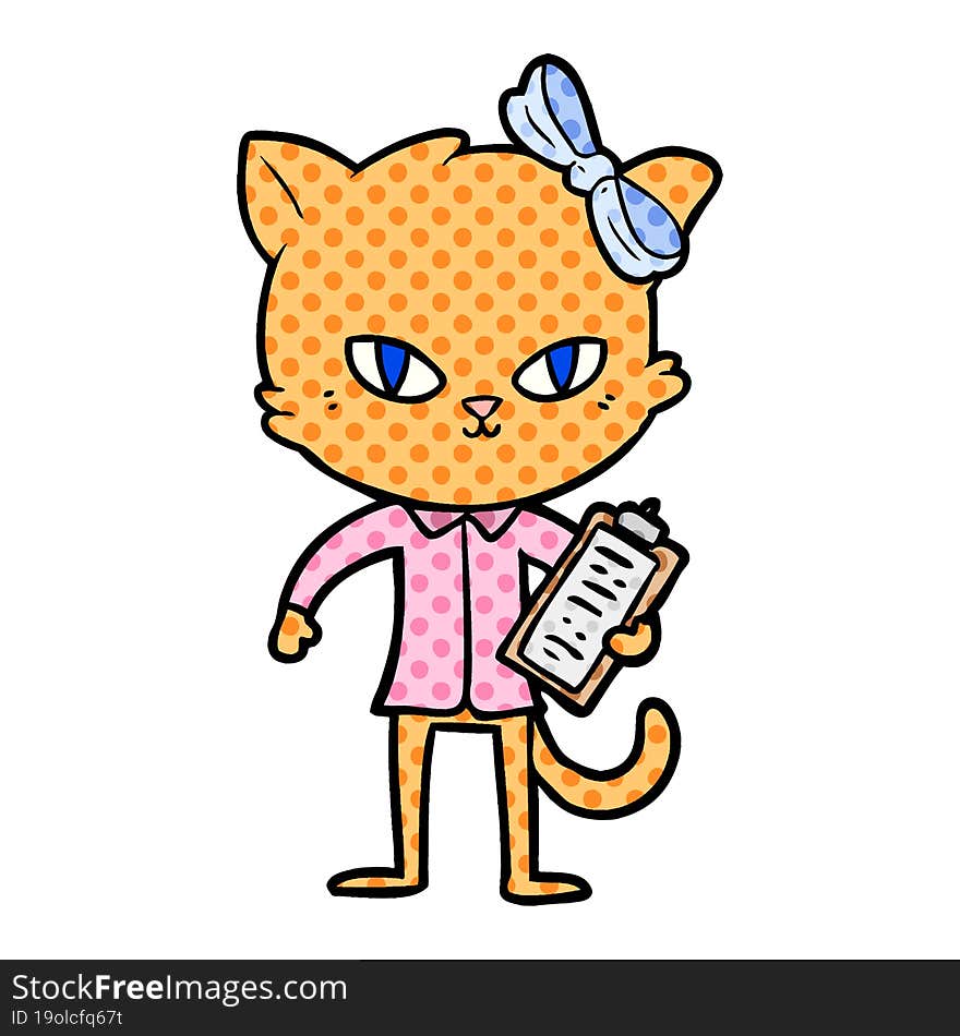 cute cartoon cat. cute cartoon cat