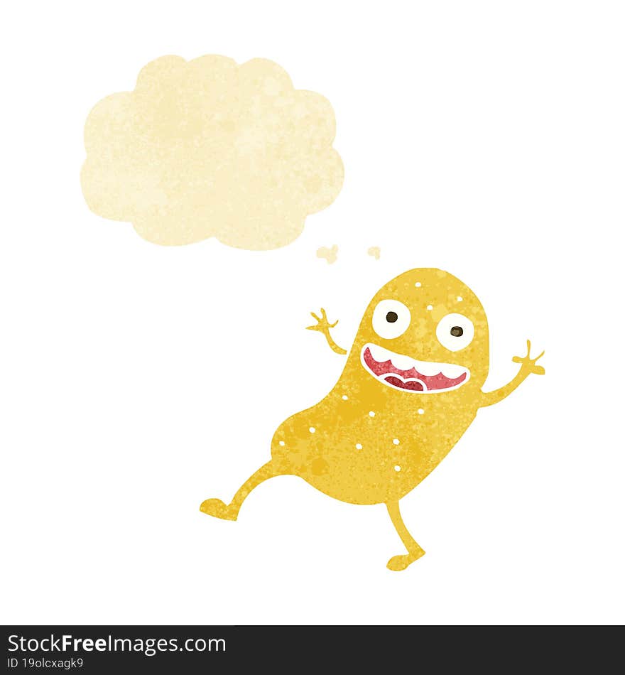 Cartoon Potato With Thought Bubble