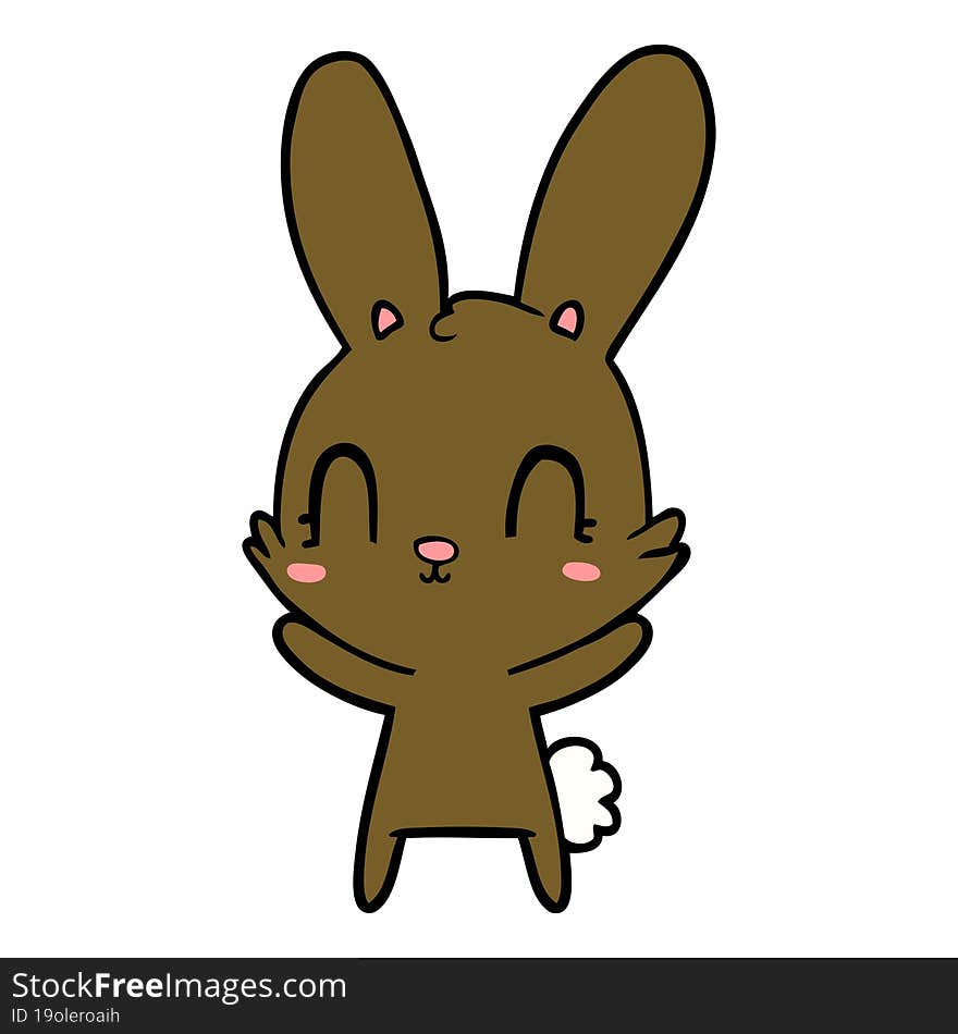 cute cartoon rabbit. cute cartoon rabbit