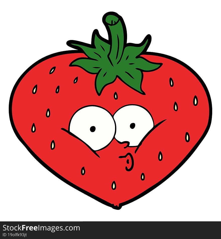 cartoon strawberry. cartoon strawberry