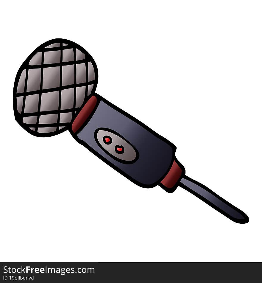 Cartoon Doodle Microphone