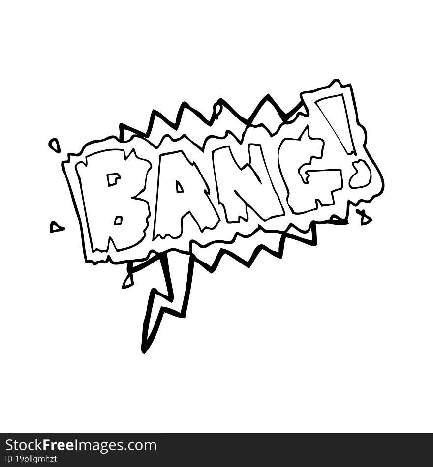 speech bubble cartoon bang symbol