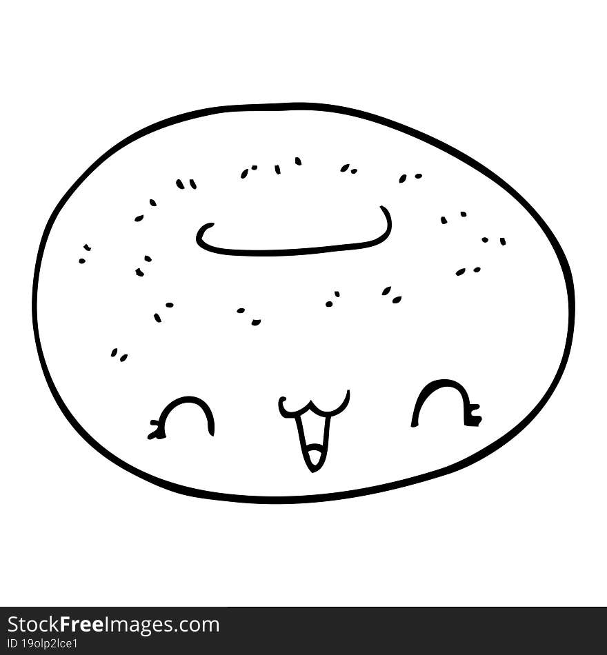 Cute Cartoon Donut