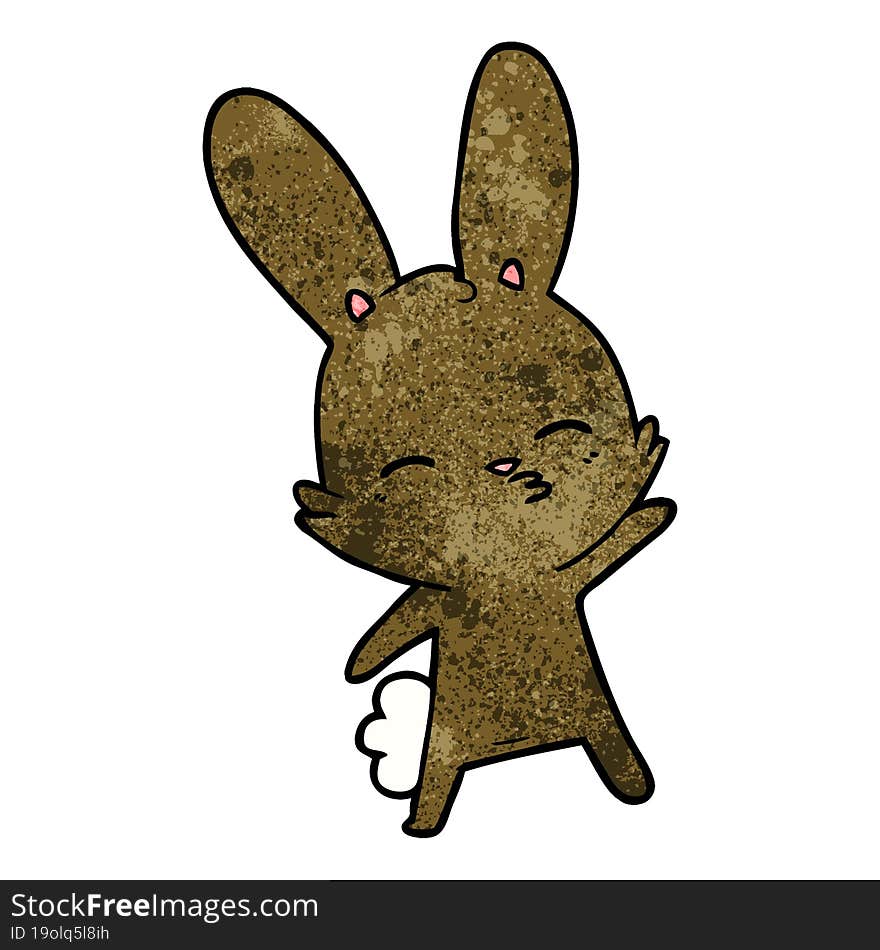 curious bunny cartoon. curious bunny cartoon