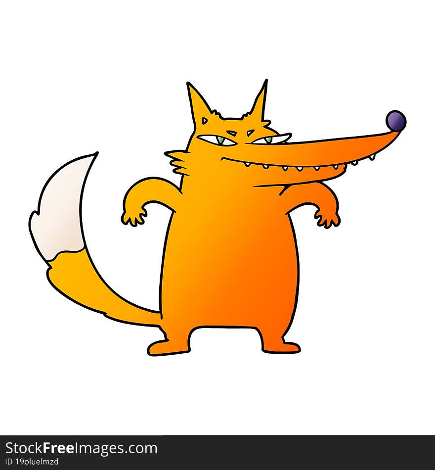 fat fox cartoon character. fat fox cartoon character