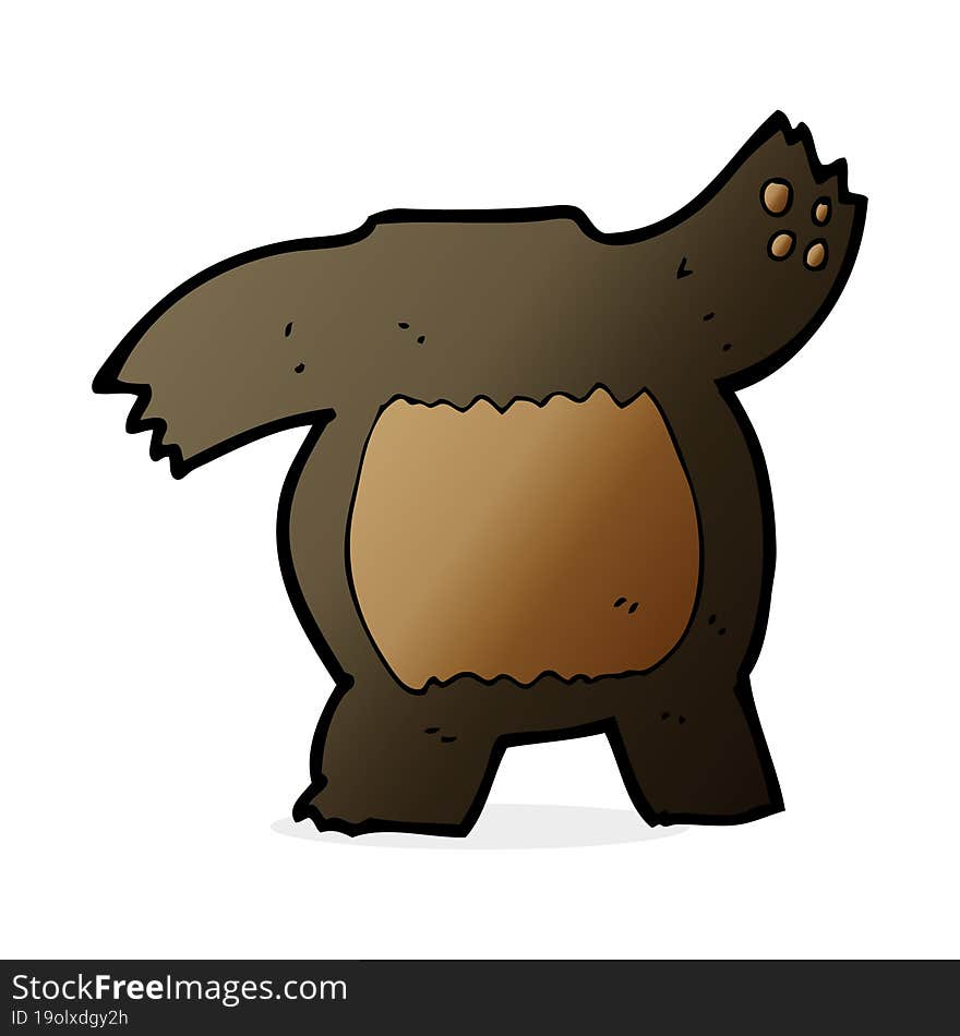 cartoon black bear body (mix and match or add own photos