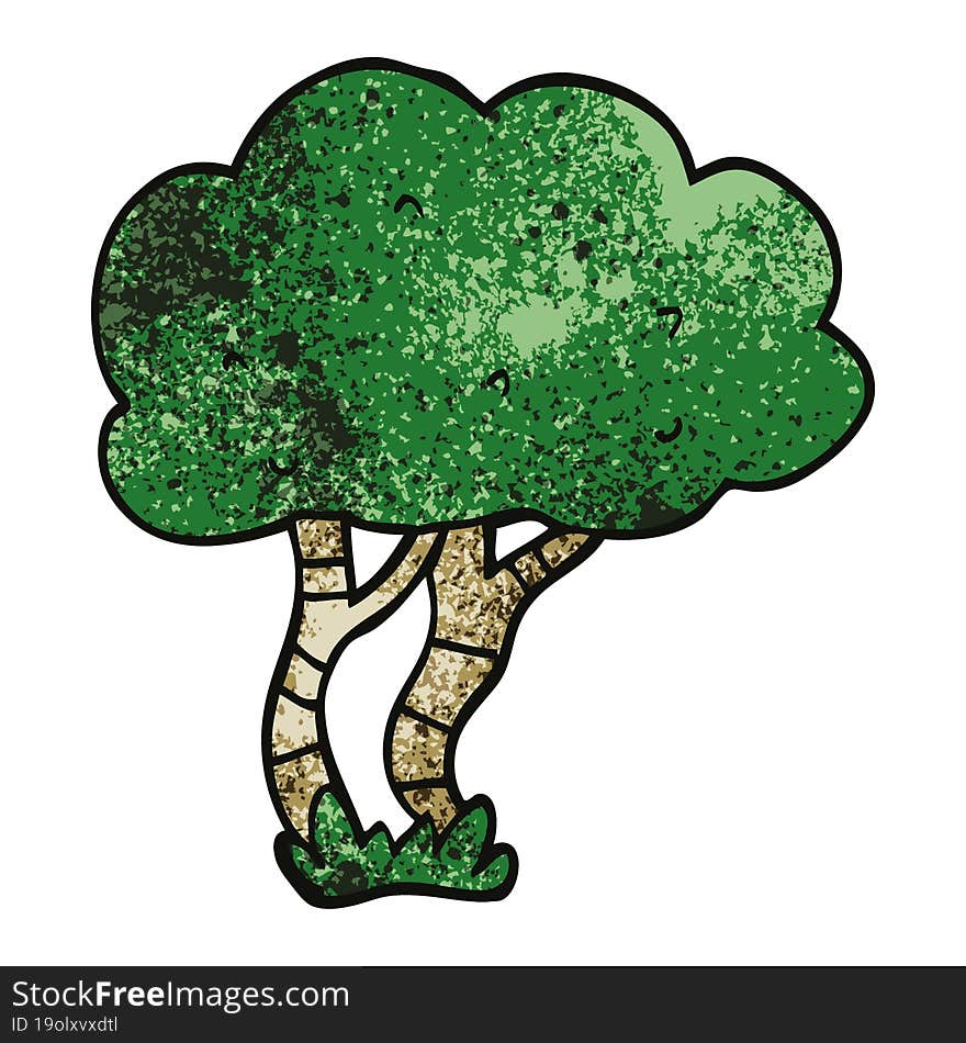 Cartoon Doodle Tree