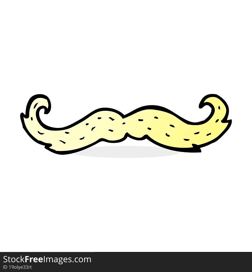 cartoon mustache symbol