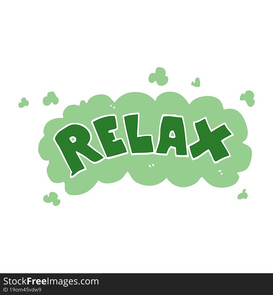 cartoon doodle relax symbol