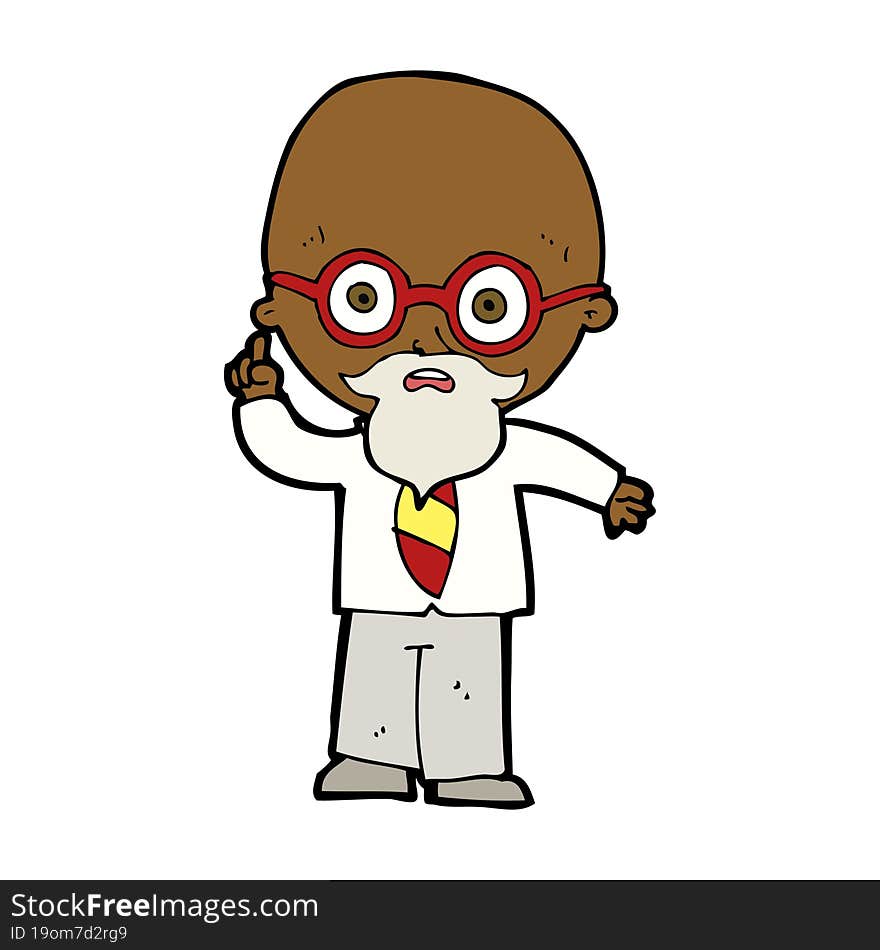 cartoon professor