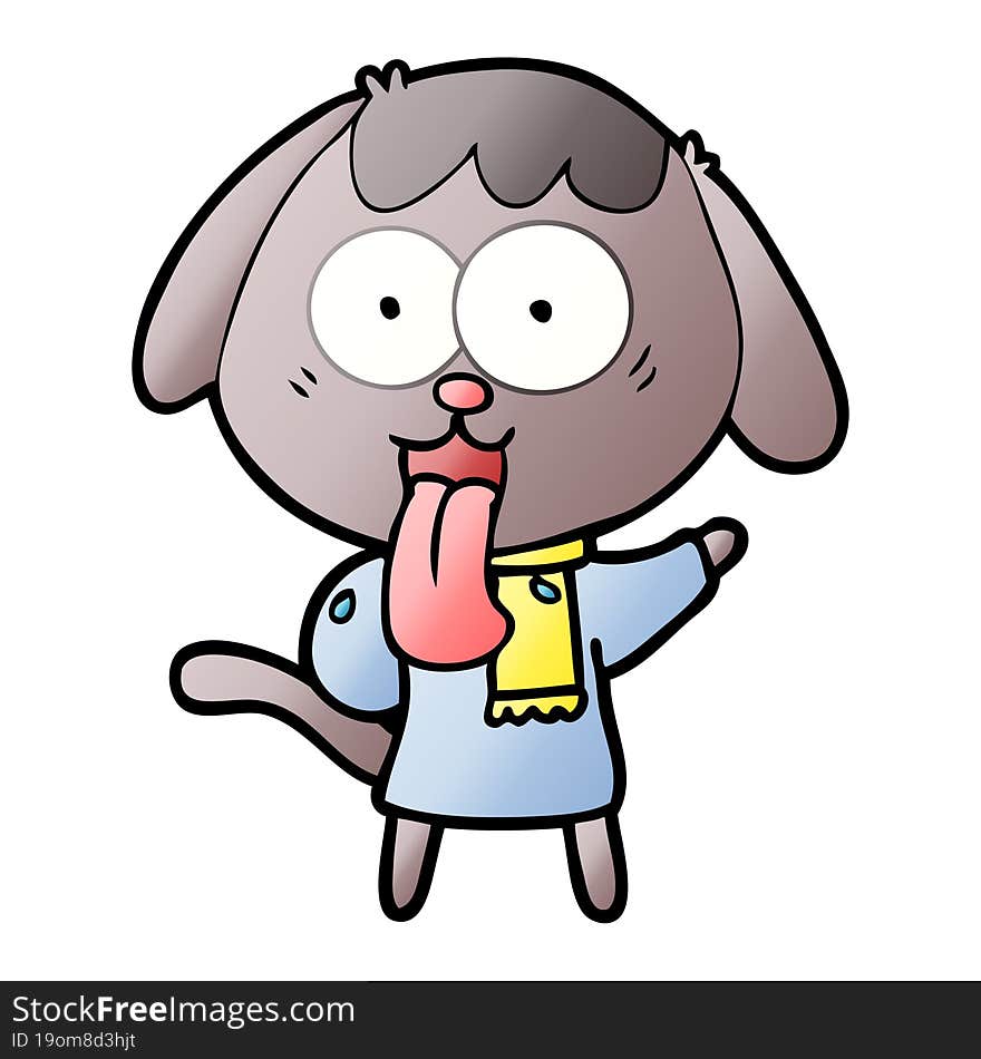 cute cartoon dog. cute cartoon dog